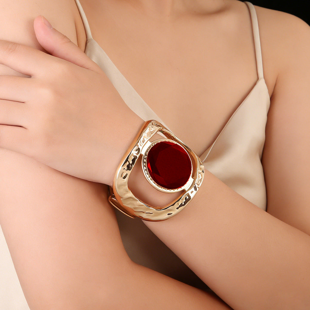 Statement Ruby Bracelet