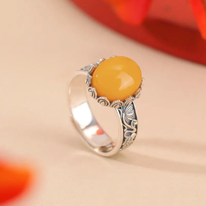 Vintage Amber Ring