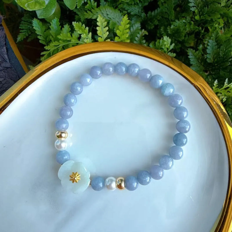 Elegant Jade Beaded Bracelet