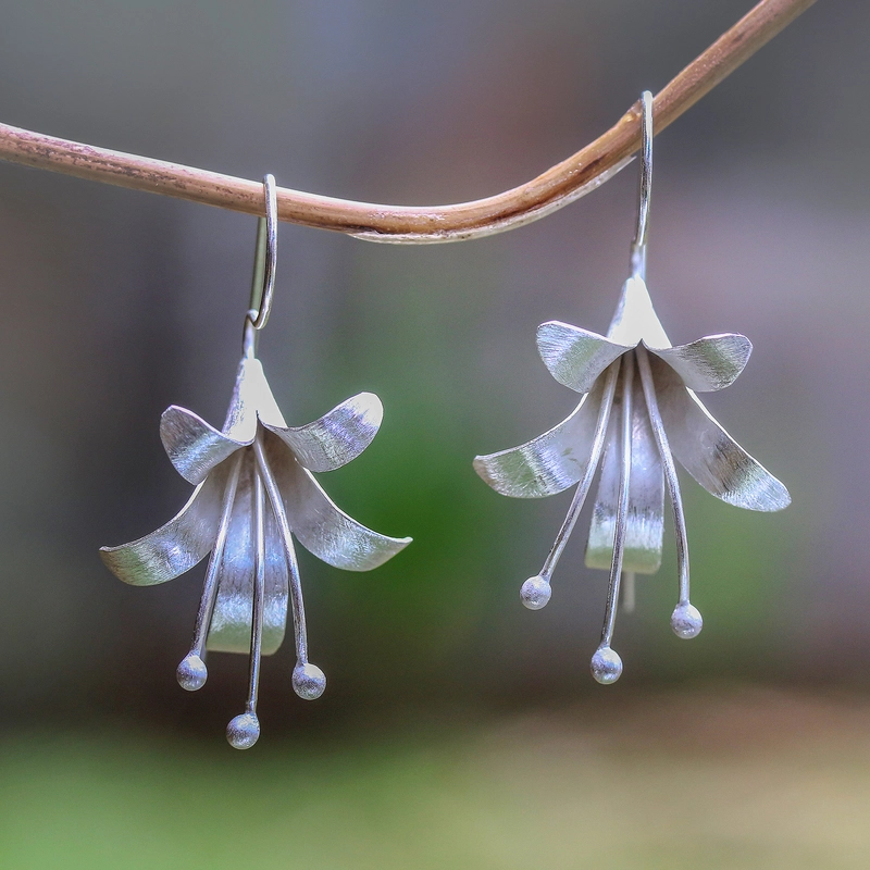 Vintage Silver Open Lotus