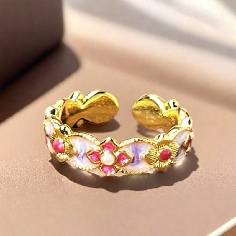 Ornate Gold Gemstone Ring