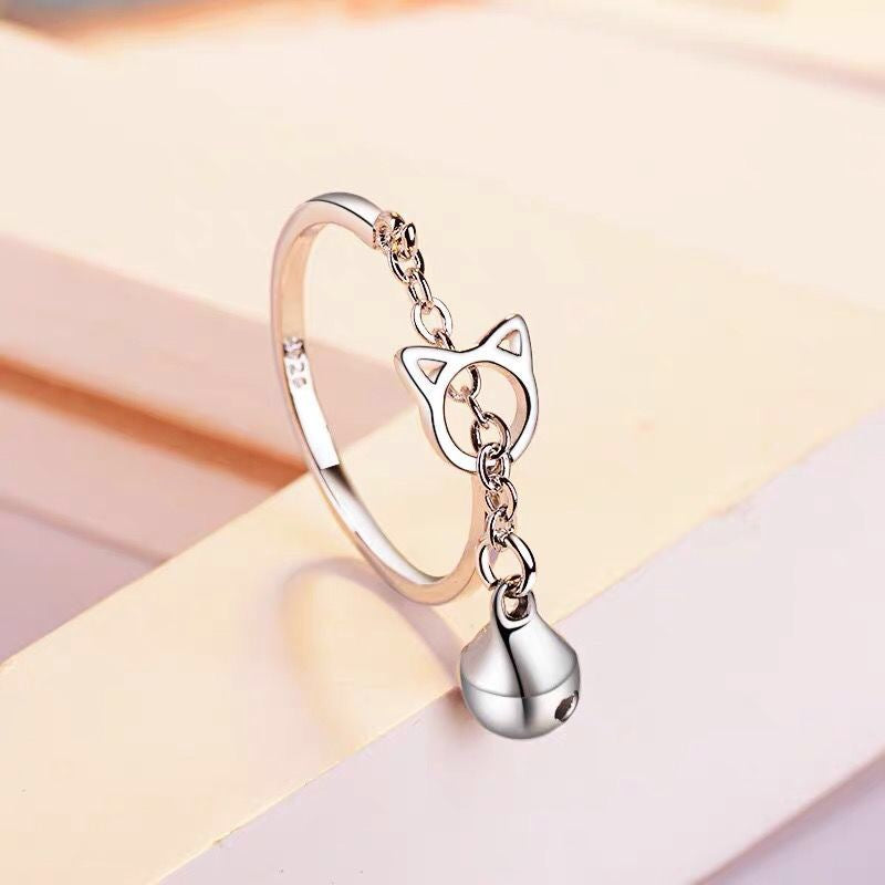 Cute Cat Charm Ring