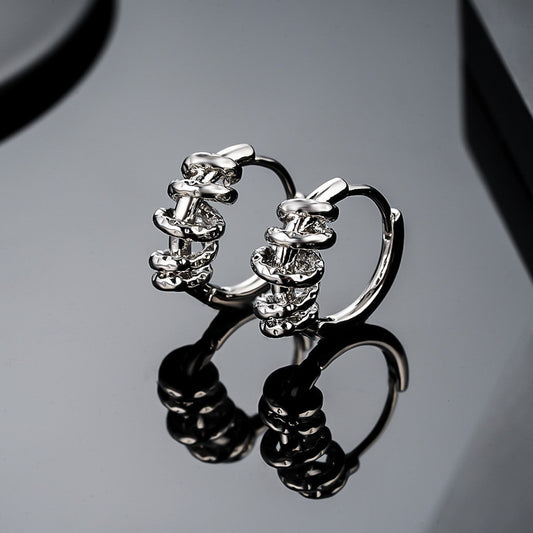 Chunky Chain Hoop Earrings