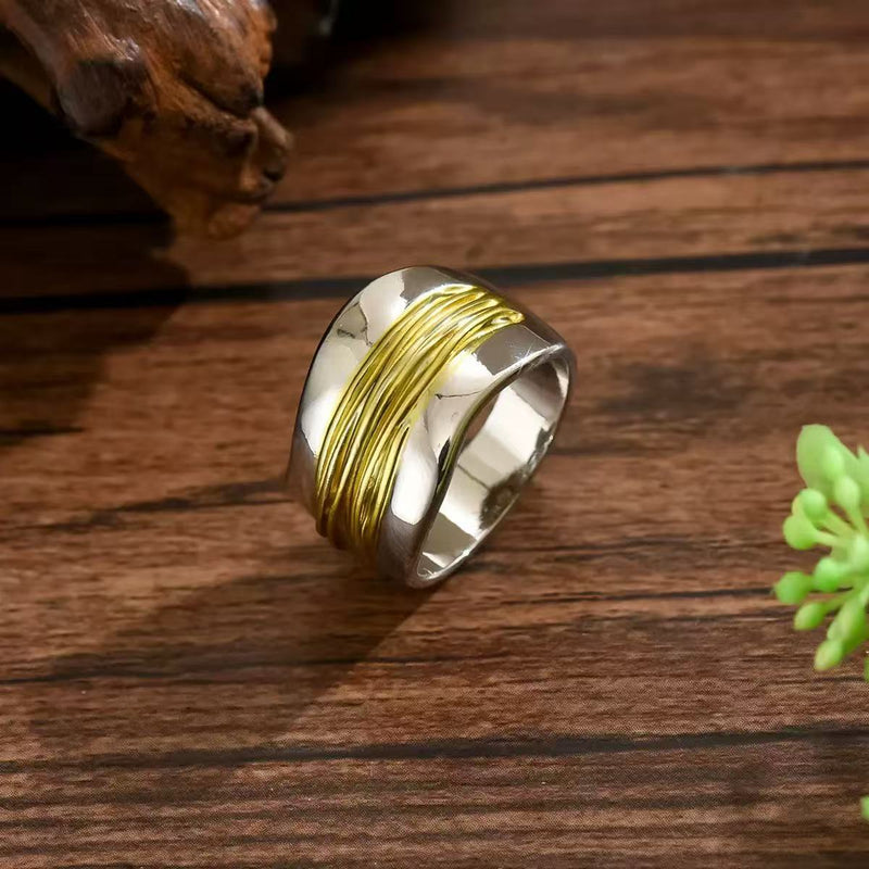 Modern Two Tone Ring