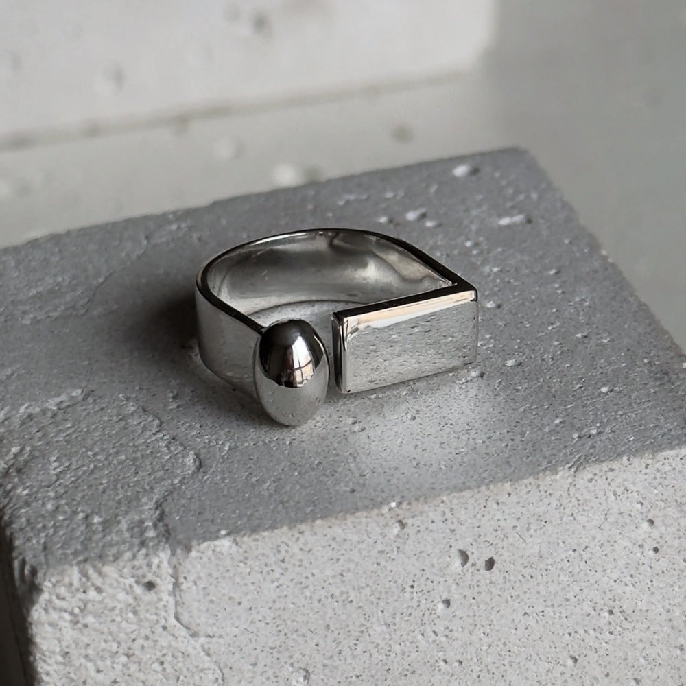 Modern Silver Ring