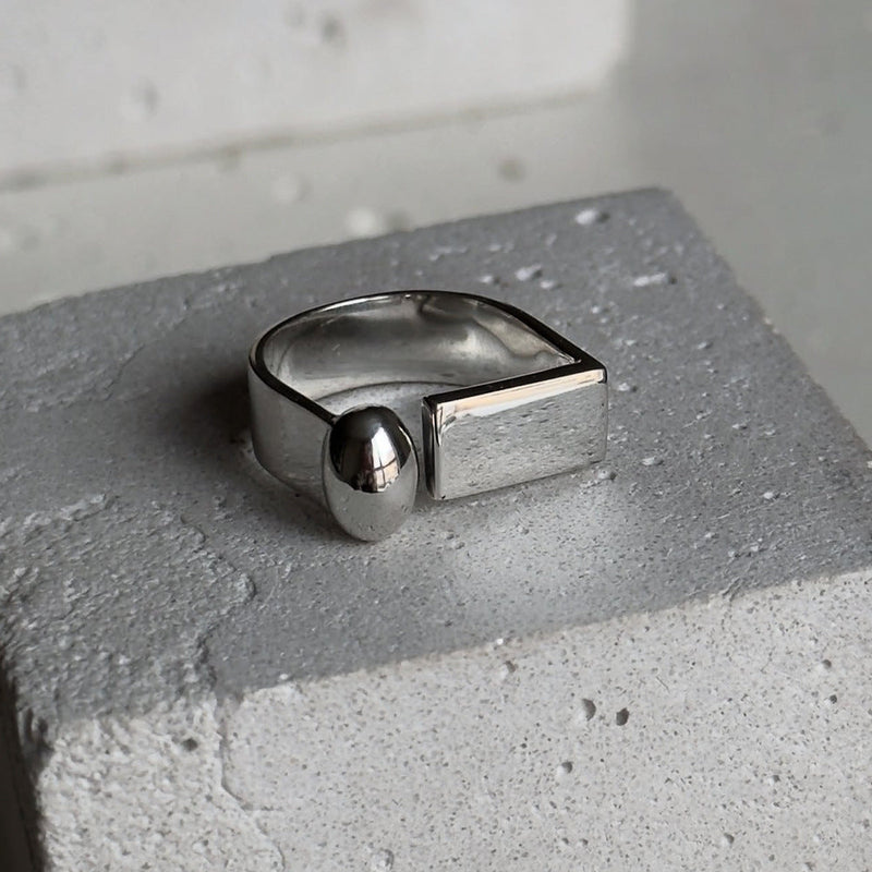 Modern Silver Ring