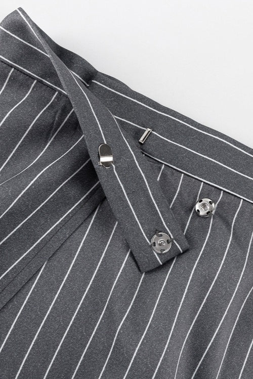 Striped Suit Blazer Two Piece Set