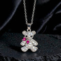 Elegant Teddy Bear Necklace