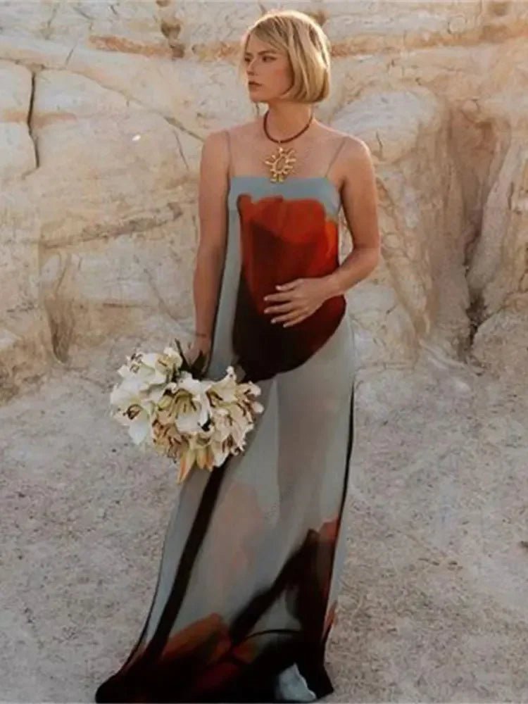 Sheer Mesh Long Dress | Spaghetti Strap Maxi | Bodycon Tulle Cami