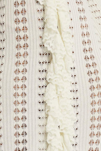 Georgia Ruffled Crochet Midi Dress