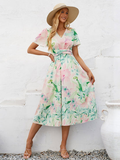 Gemma Midi Dress - Green