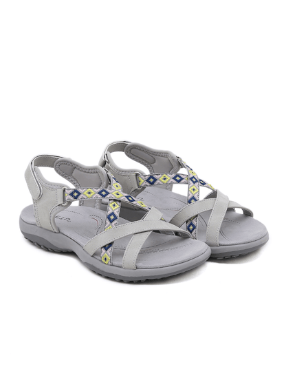 Siketu | Abstract Embroidered Footbed Sandal