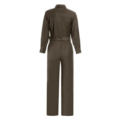 High Street Jumpsuit - Color Fitness Ankle-length Loose Fit Jumpsuit