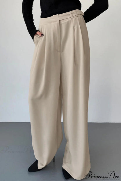 High Waist Loose Wide Leg Pants