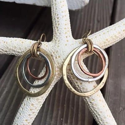 Gold and Silver Earrings