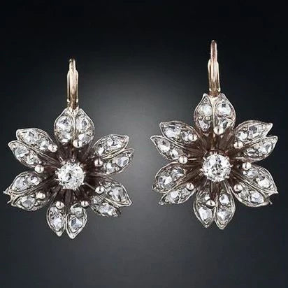 Crystal Flower Earrings