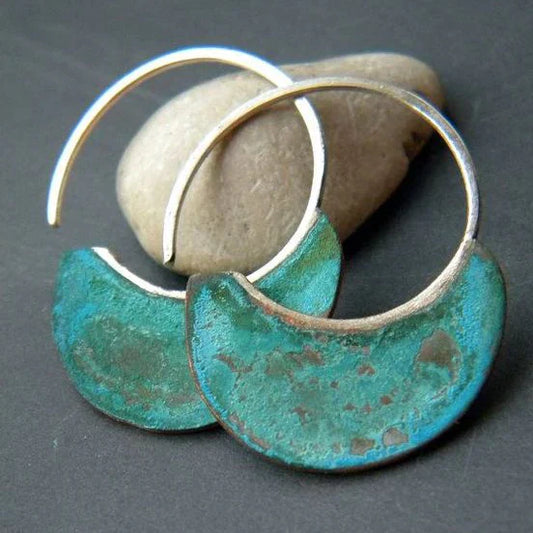 Worn Turquoise Earrings