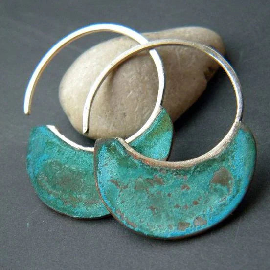 Worn Turquoise Earrings
