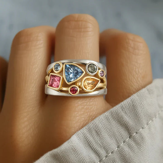 Colorful Zirconia Ring