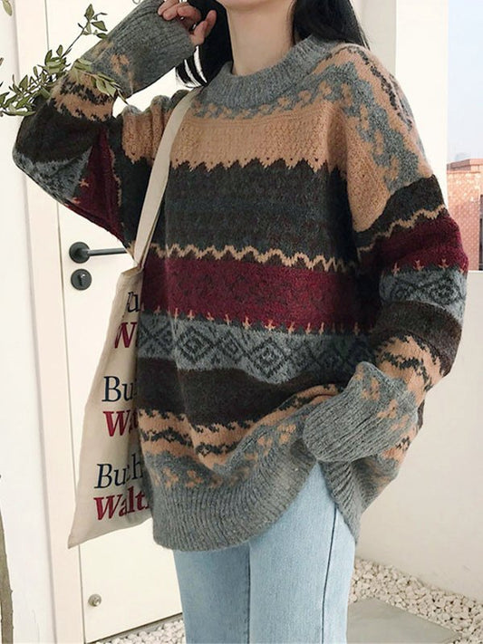 Oversize Jacquard Sweater
