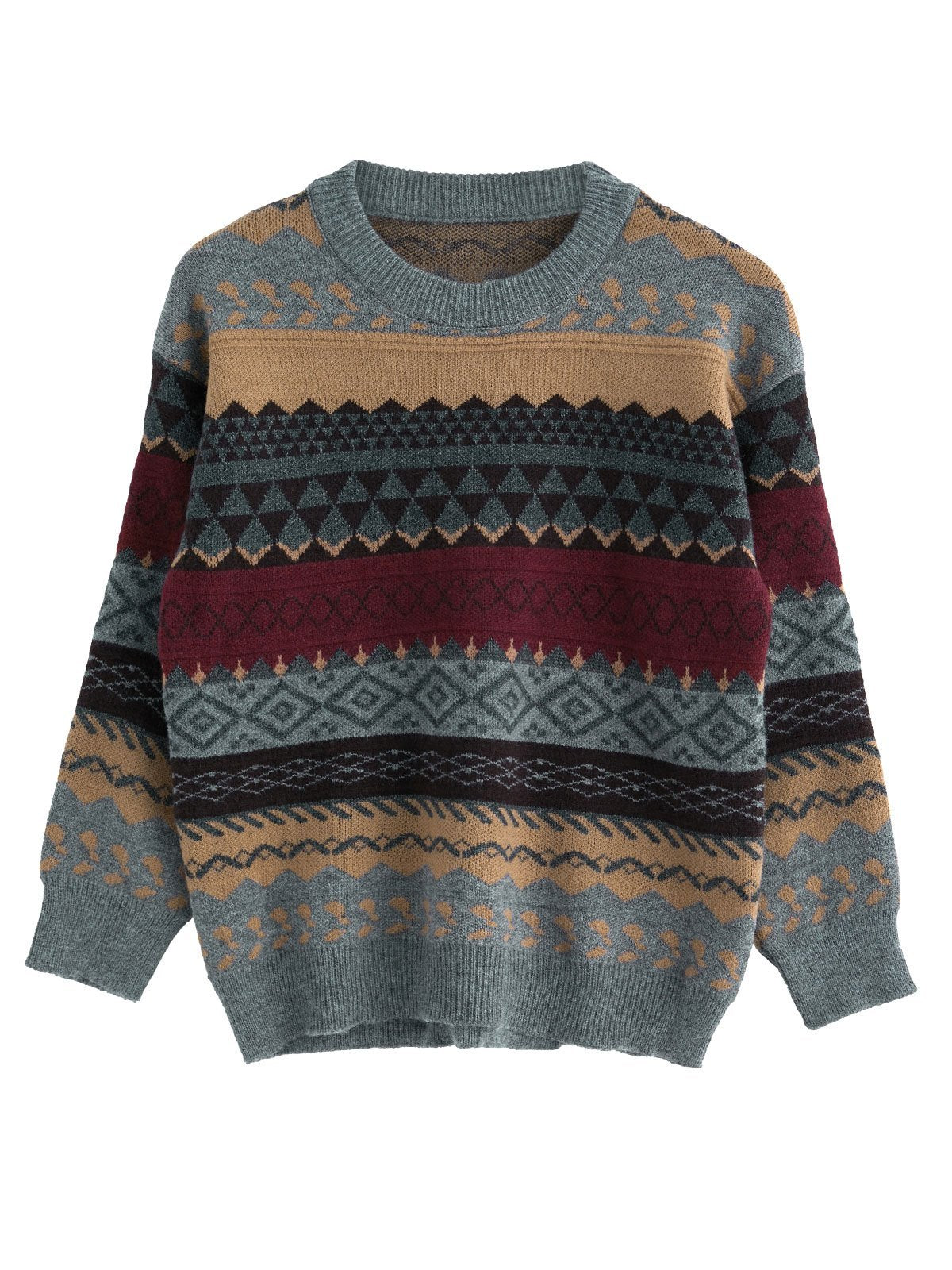 Oversize Jacquard Sweater