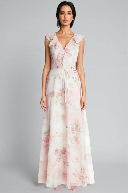 Yuna Frill Sleeveless Maxi Dress