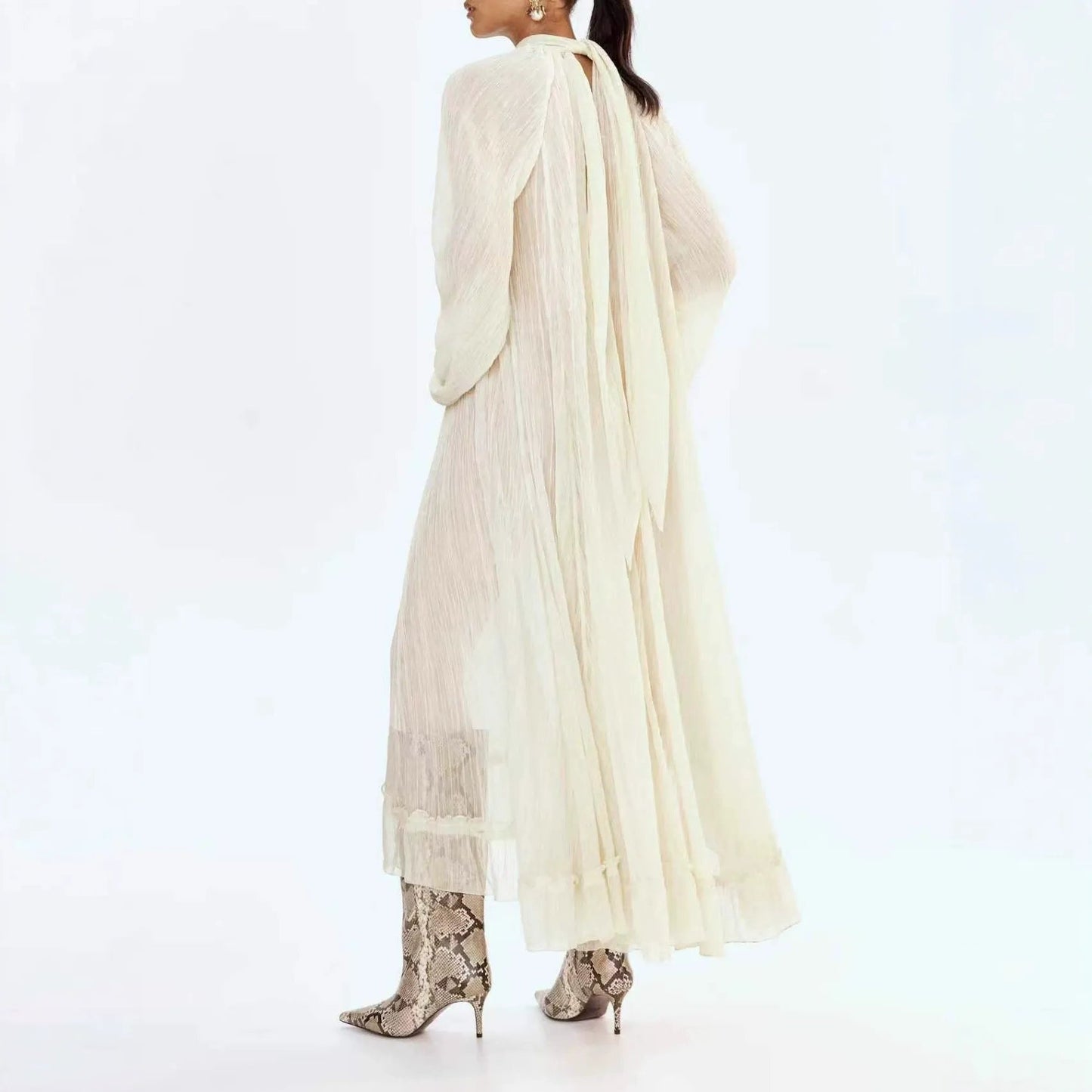 Melody Lace Sheer Maxi Dress