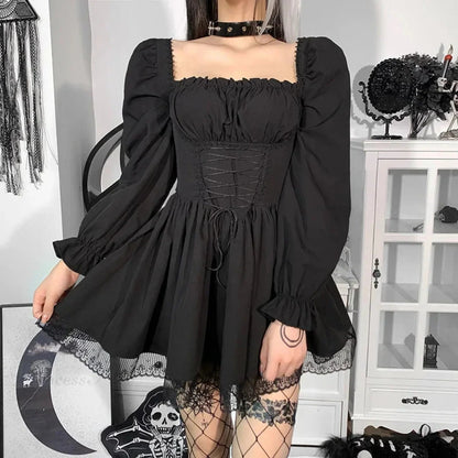 Ivory Lace Puff Small Dress