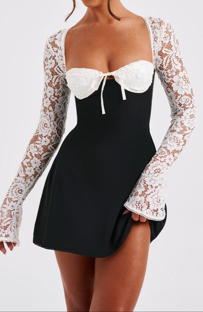Zoe Mini Dress-white
