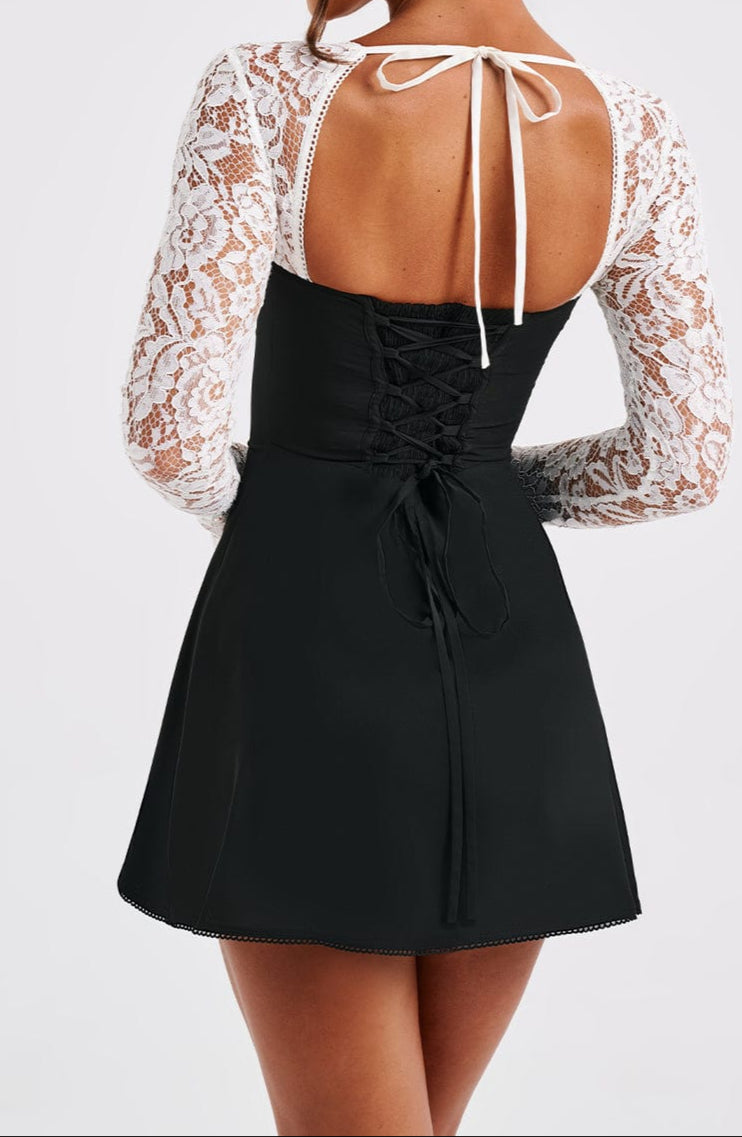 Zoe Mini Dress-white