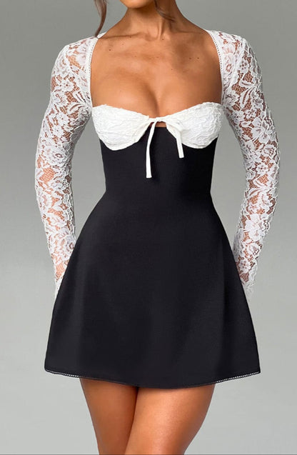 Zoe Mini Dress-white