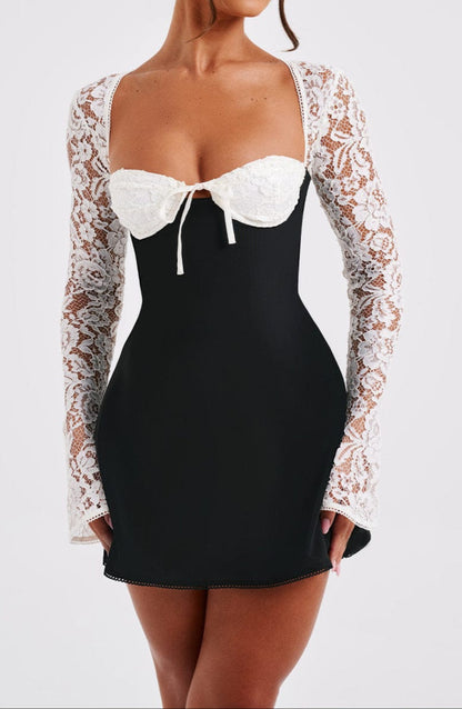 Zoe Mini Dress-white