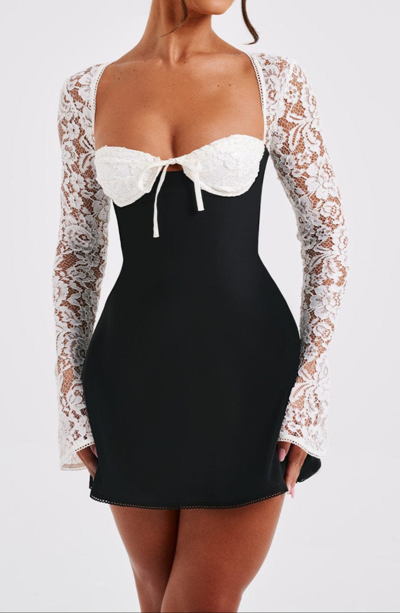 Zoe Mini Dress-white