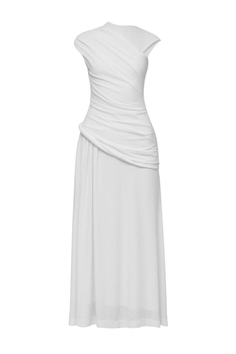 Janet Sleeveless Pleated Maxi Dress