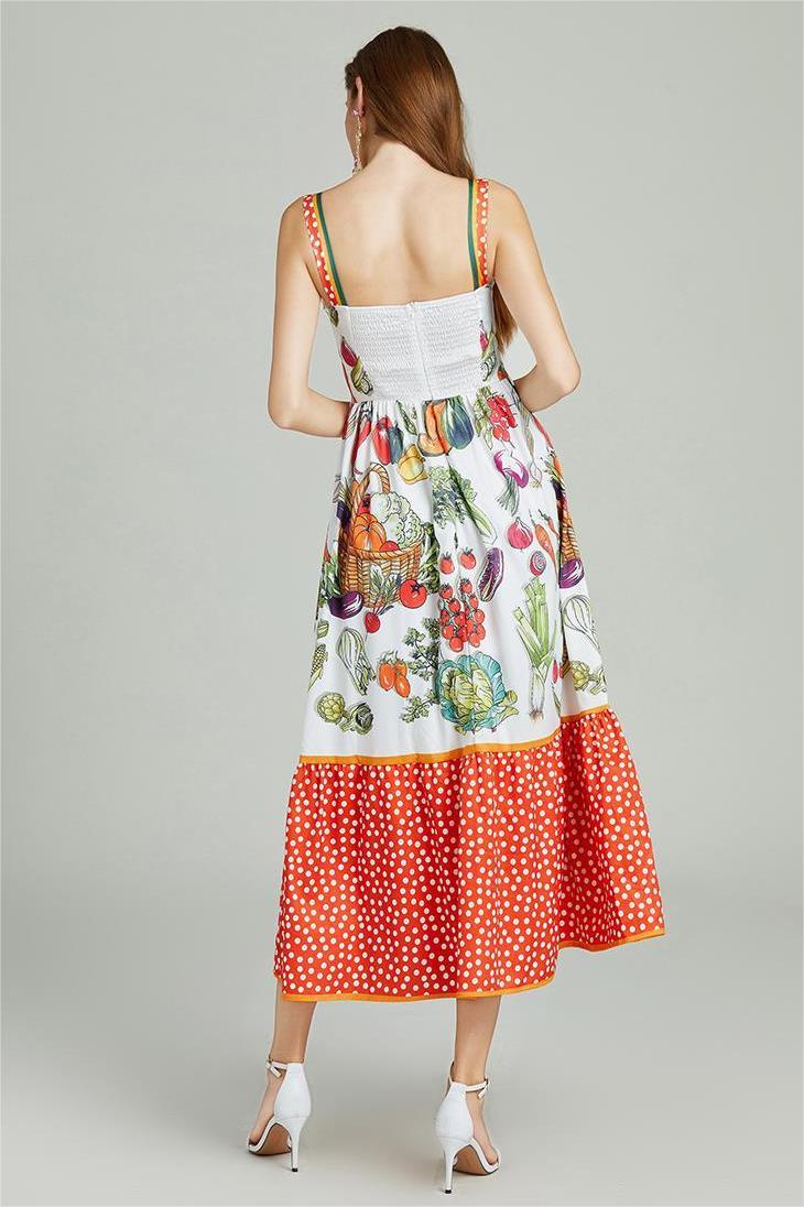 Sweetheart Neck Sleeveless Midi Dress