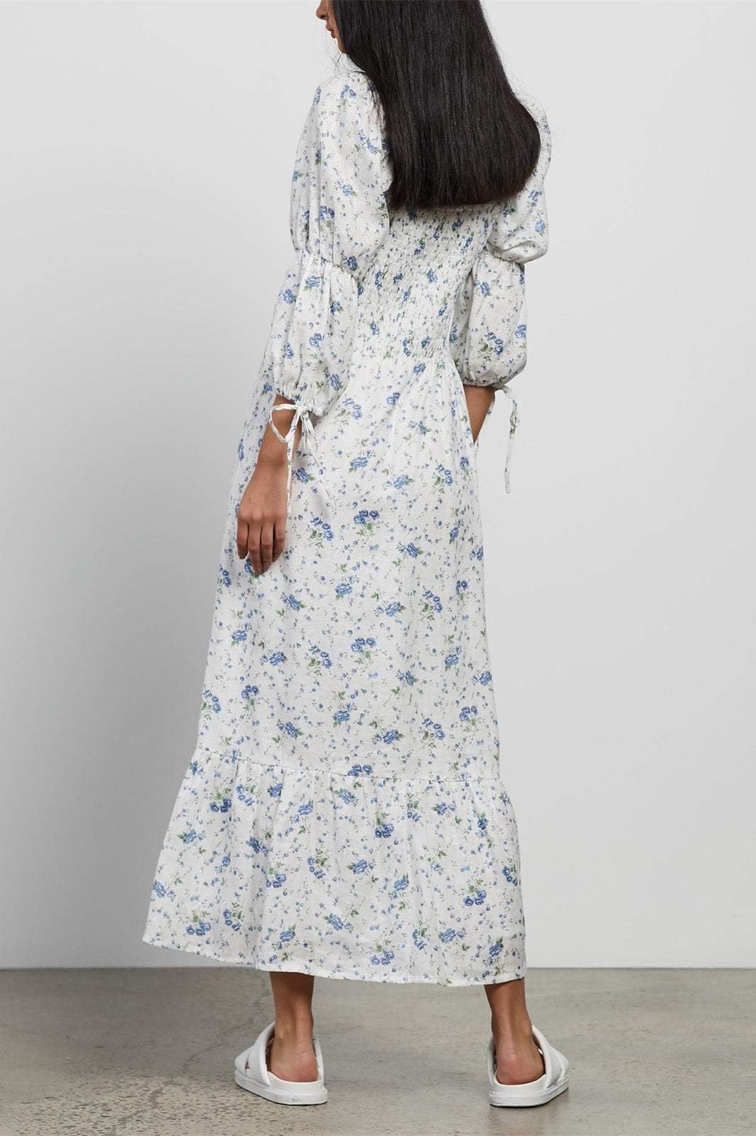 Sweetheart Neck Midi Dress