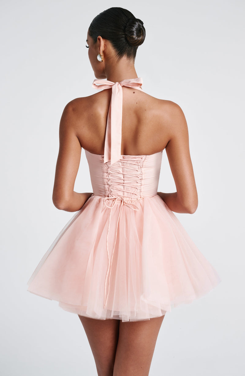 Pazienza Mini Dress - Soft Peach
