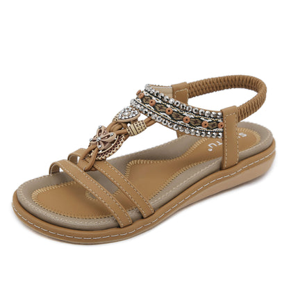 Siketu | Meralda Braided Sequins Cushioned Sandal