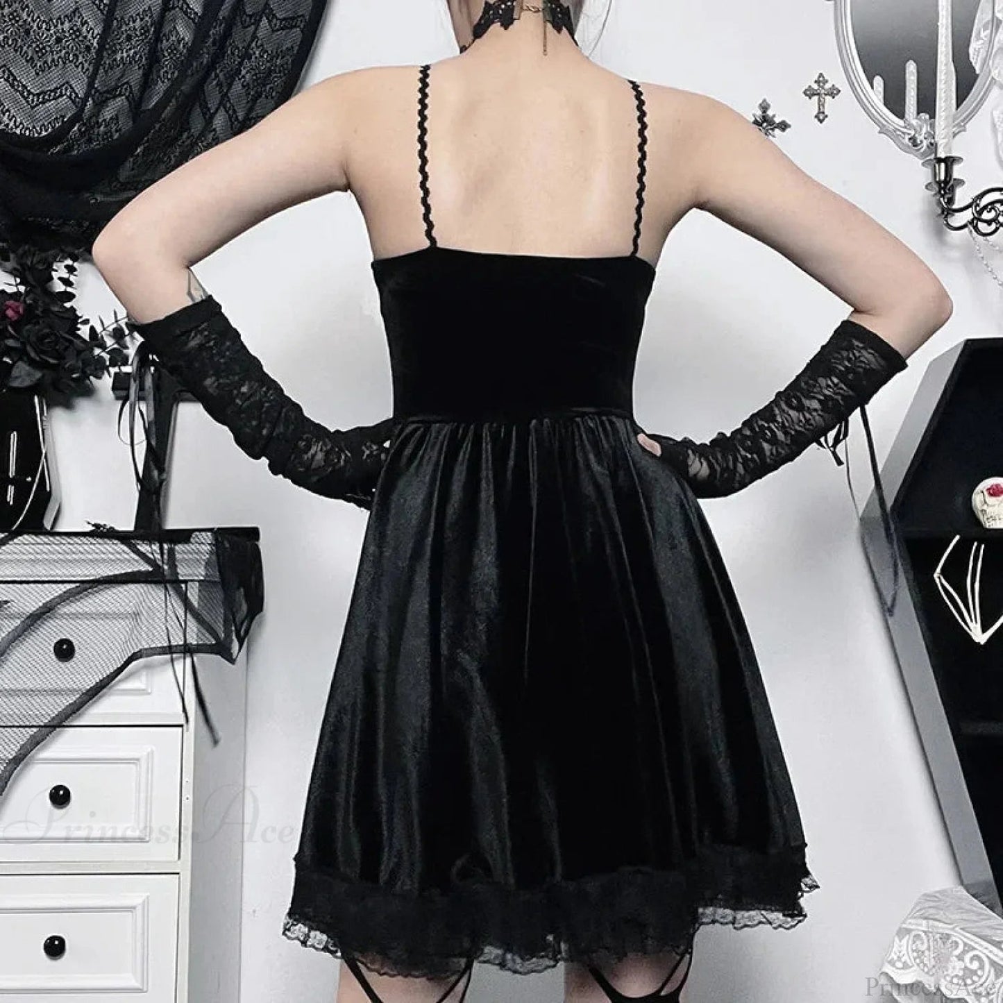 Lace Tall Waist Mini Garment