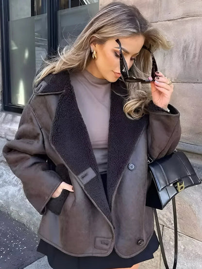 Metro Faux Shearling Coat
