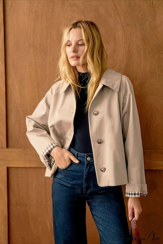 Long Sleeve Single Breasted Minimalist Coat
