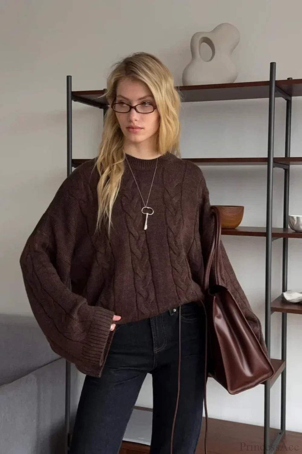 Loose Lazy Crewneck Sweater