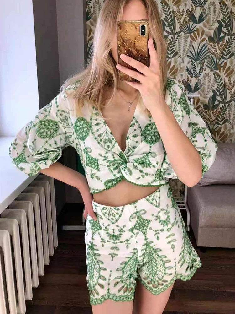 Eileen Shorts+blouse Suit