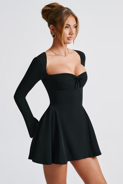 Regina Long Sleeve Sweetheart Mini Dress