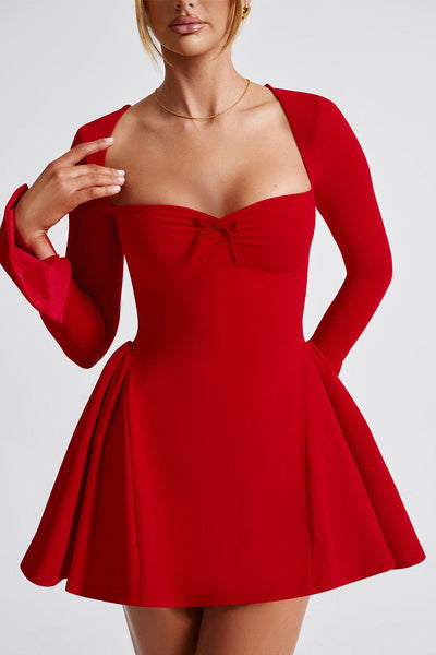 Regina Long Sleeve Sweetheart Mini Dress