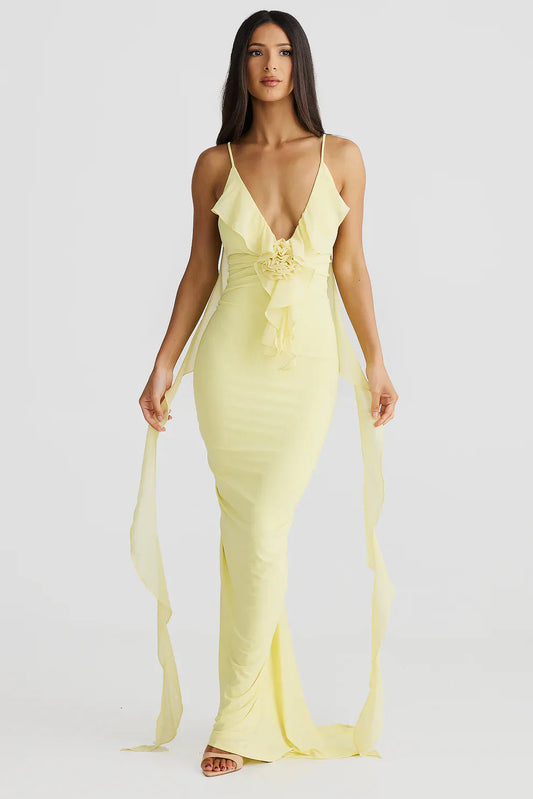 High Neck Midi Dress