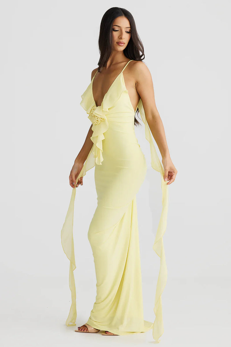 High Neck Midi Dress