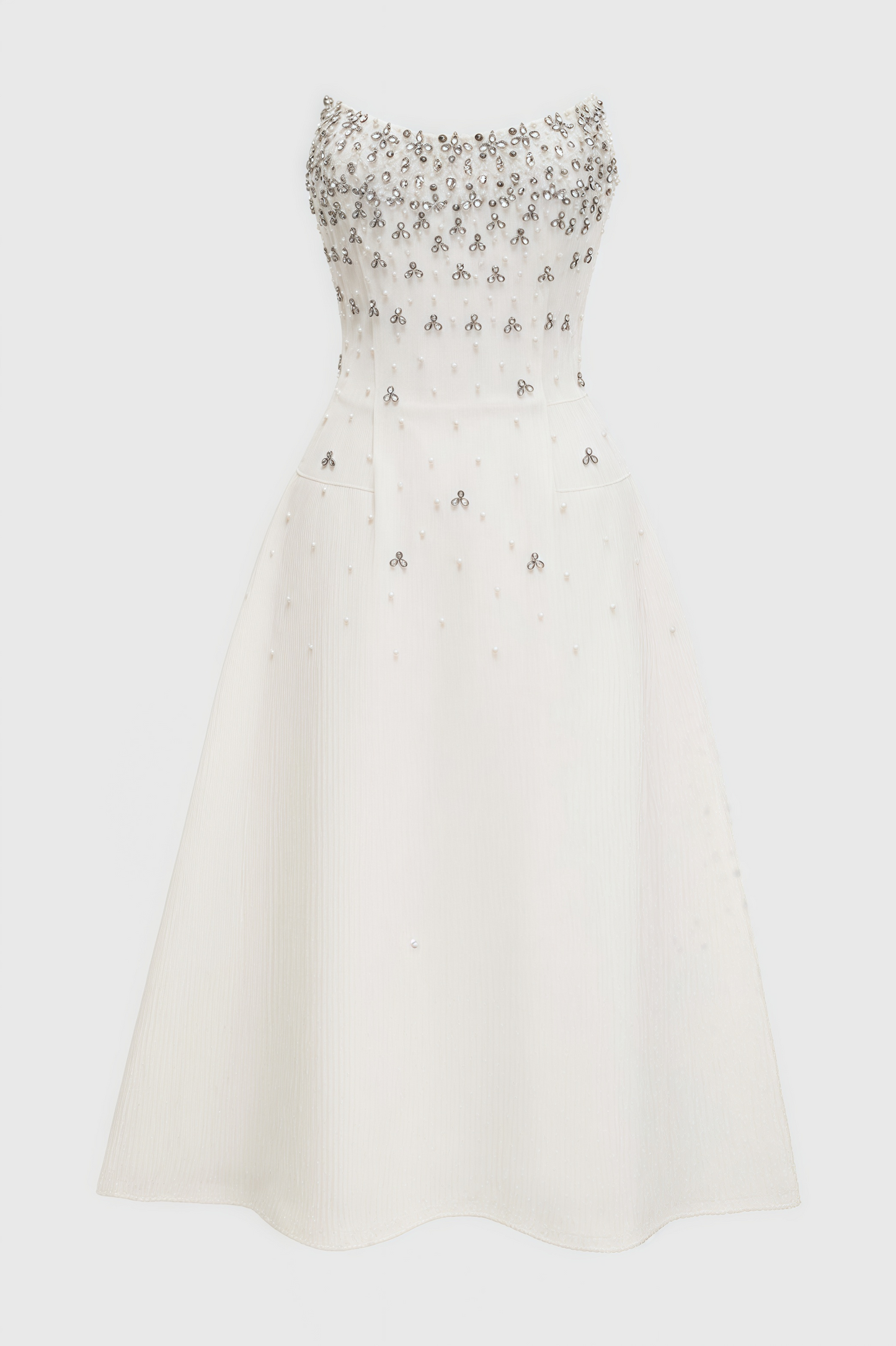 Zirana White Diamond Maxi Dress