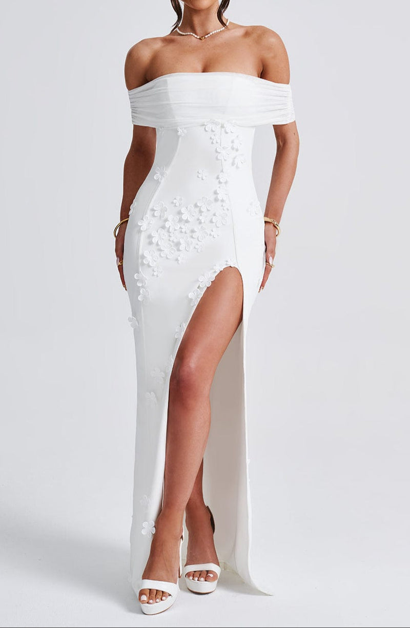 María Camila Maxi Dress-ivory