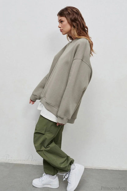 Minimalist Crew Neck Oversize Sweatshirts